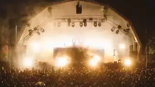 Orbital on the main stage at Standon Calling on the Friday night