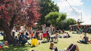 The chilled-out lawn area at Standon Calling