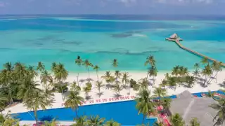 Aerial view of Kandima Maldives