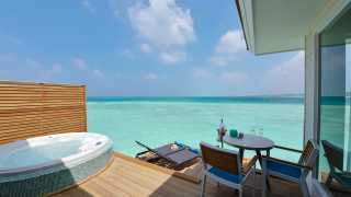 View from deck at Kandima Maldives