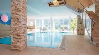 Swimming pool at Alphotel, Austria