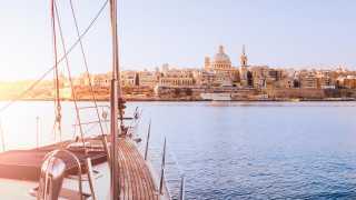 The harbour at Valletta, Malta