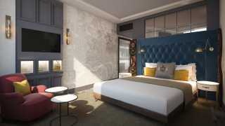 Guestroom design at the Vintry & Mercer hotel