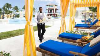 Butler service at Sandals Emerald Bay, The Bahamas