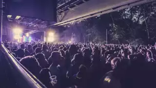 Night falls at Boston Manor Park's Junction 2 festival
