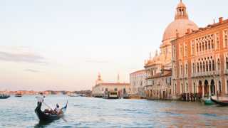 Gondola on Venice's Grand Canal