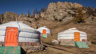 Yurts in Mongolia on a G Adventures Nomadic Living tour