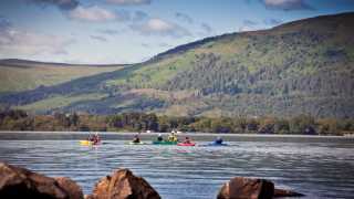 Kayaking across Loch Lomond in Scotland with IGO Adventures