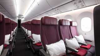 Economy seats on the Qantas Dreamliner