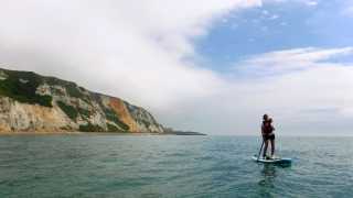 Paddleboarding on the Kent Coast