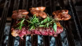 Steak in a restaurant in Buenos Aires, Argentina