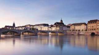 View of Basel old town across the Rhine
