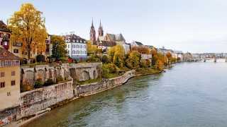 View of Basel old town across the Rhine