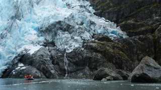 Condor Glacier in the Tierra del Fuego archipelago of Patagonia