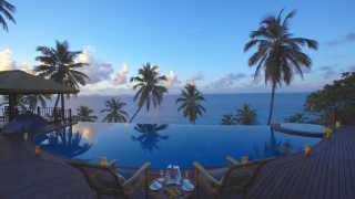 Infinity pool at Fregate Island Private in Seychelles