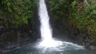 A waterfall on Comoros, Indian Ocean island
