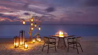 Dine on the beach at Kandima