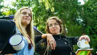 Festival goers at Camp Wildfire