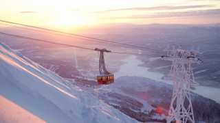 The ski-lifts at Åre, Sweden