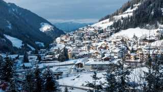 The resort of Selva Val Gardena in South Tyrol, Italy
