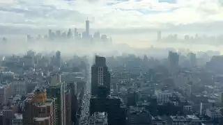 View of Manhattan and New Jersey from the Empire State building in New York