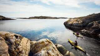 Kayaking in the Weather Islands, West Sweden