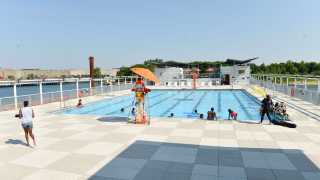 Barretto Point Floating Pool in The Bronx, New York City
