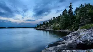 Shoreline in Isle Royale National Park, USA