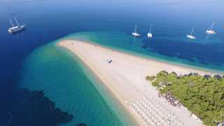 Zlatni Rat Beach in Bol, Croatia
