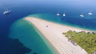 Zlatni Rat Beach in Bol, Croatia