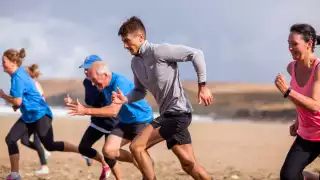 HIIT beach at Porthilly Spirit