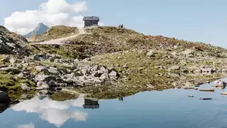 A mountain hut in the Zillertal Valley