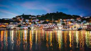 Grenada food and drink: St George's at night