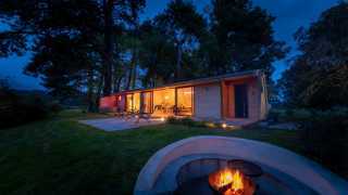 Cynefin Retreats | The fire pit and terrace