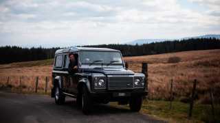 Driving a Land Rover Defender with Turo