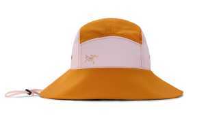 Best camping equipment: Arc'teryx Sinsola Hat Colour Block in orange