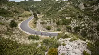 Building leg muscles cycling through Provence