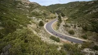 Building leg muscles cycling through Provence