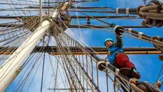 Cutty Sark Climb the Rigging competition