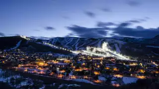 Park City, Utah at night