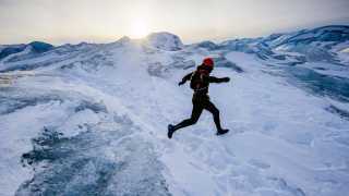 The Icefjord Midnight Marathon in Ilulissat, Greenland