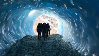 Ice cave at Minaret Station, New Zealand