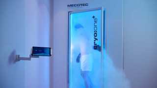 The cryotherapy chamber at Daios Cove