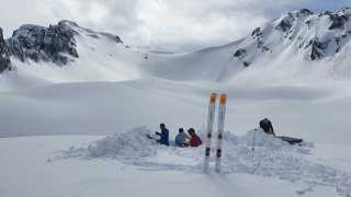 Ski-touring in the mountains of Georgia