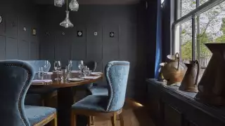 Semi private dining room at Jansz