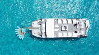 Balearic bliss board Ibiza Boat Club