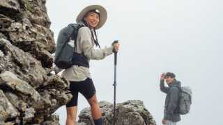 Quechua mountain hiking rucksack rolltop