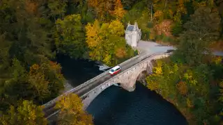 Roadsurfer on the Avon Bridge