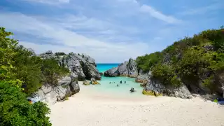 The beach at Jobson's Cove, Bermuda