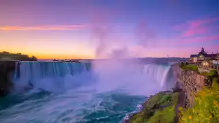 Niagara Falls at sunset